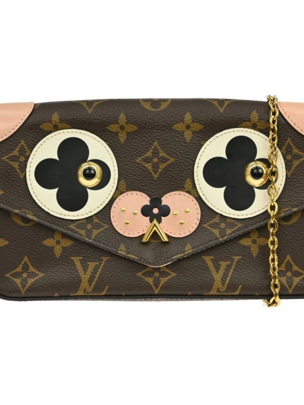 LOUIS VUITTON POCHETTE FELICIE VALENTINE DOG SHOULDER BAG